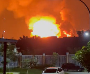 Gudang Batalyon Armed Bogor Terbakar