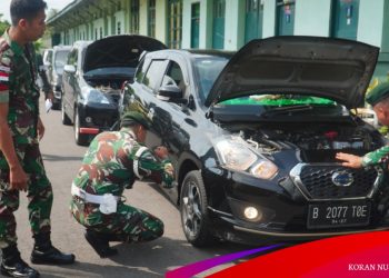 Yonarmed 11/GG/2/2 Cek Kesiapan Kendaraan Prajurit Yang Mudik