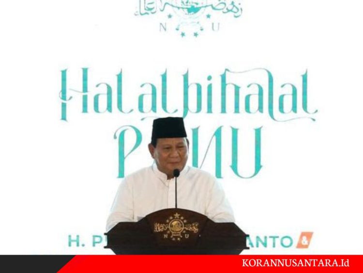 Prabowo Hadiri Halal Bihalal PB NU
