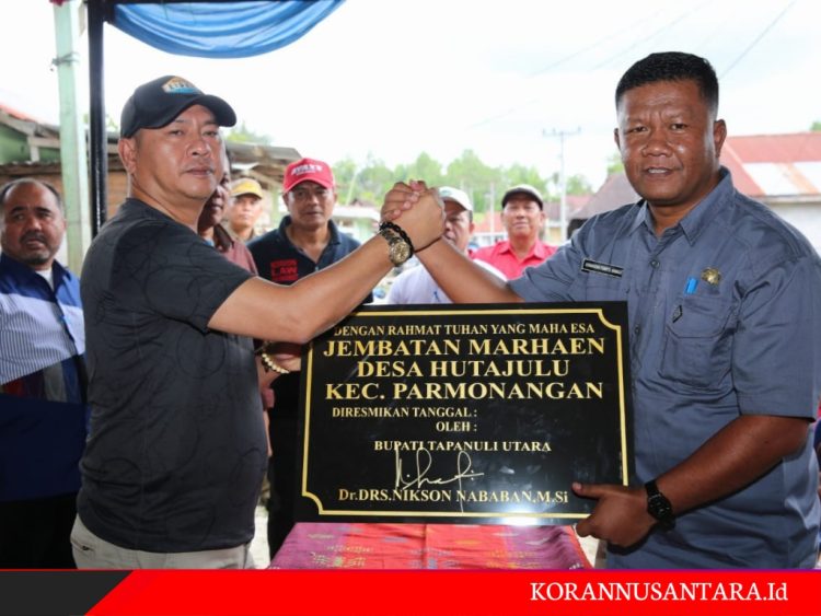 Bupati Taput Laksanakan Groundbreaking Bangun Jalan dan Resmikan Prasasti Jembatan
