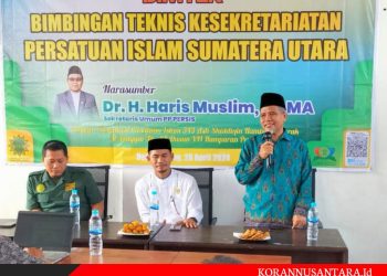 M.Nuh Buka Bimtek Kesekretariatan Persis Se-Sumut 2024