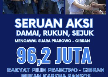 Aksi Damai Pendukung Prabowo-Gibran di MK