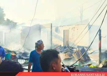 Hanguskan 4 Rumah Dan 30 Lapak, Ini Fakta Dan Kronologis Kebakaran Pasar Girian Di Kota Bitung Sulawesi Utara