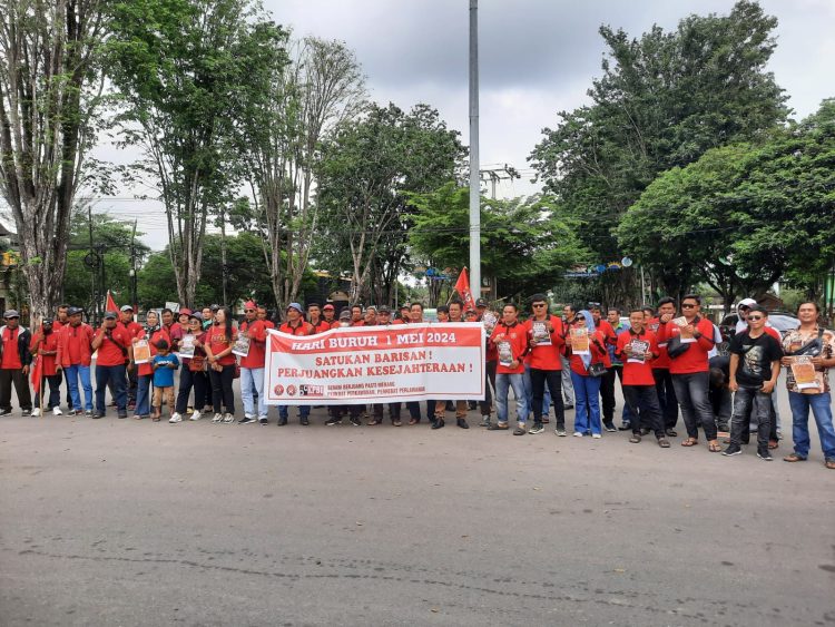 Aksi Damai Hari Buruh Di Jambi, Serbuk Tuntut Naikkan Upah