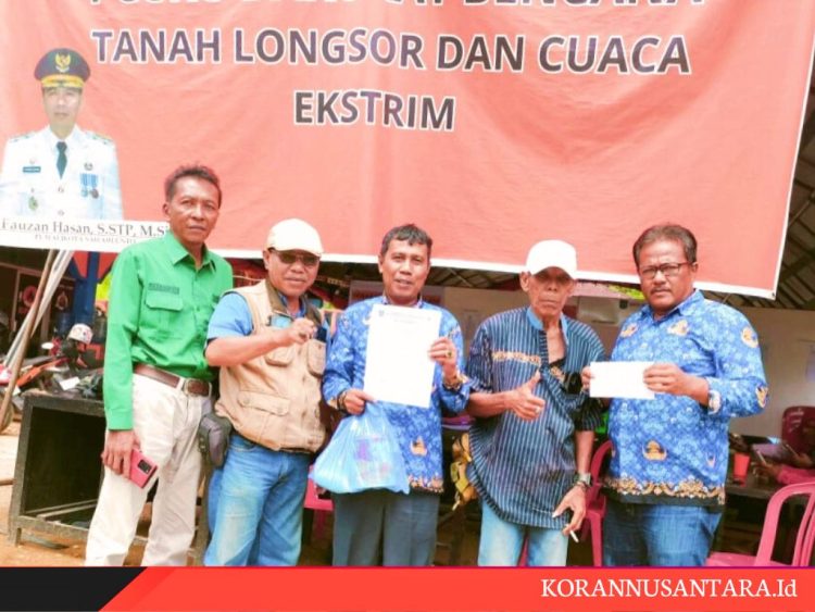 Secara Bagoro Anggota Balai Wartawan Sawahlunto, Serahkan Bantuan Dana Ke BPBD