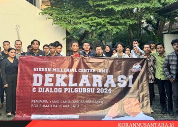 Nikson Milenial Center Deklarasi dan Dukung Nikson Maju Gubernur Sumut