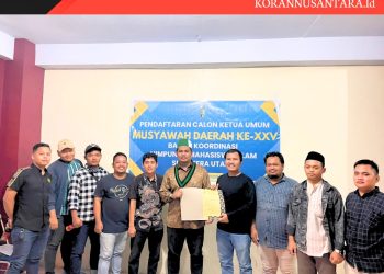 M Yusril dan Tim Integritas, Mengambil Formulir Pendaftaran Ketum pada Musda Badko Sumut ke XXV