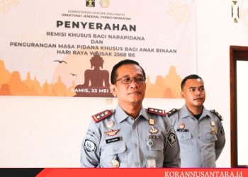 Peringati Hari Raya Waisak, 13 Orang Narapidana Lapas Pematang Siantar Beragama Buddha Peroleh Remisi