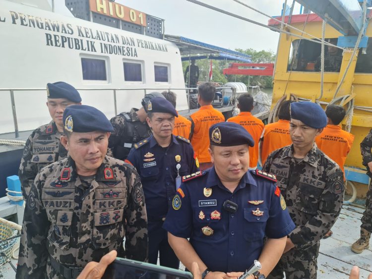 Kembali Tangkap 1 KIA Pencuri Ikan Di Selat Malaka, Stasiun PSDKP Belawan Selamatkan Kerugian Negara