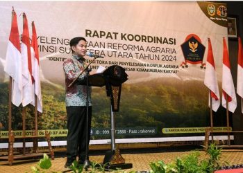 Pj Gubsu Hadiri Rakor Reforma Agraria Sumut Tahun 2024