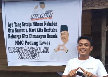 Sangat Pantas untuk Maju Gubernur Sumut, Mahasiswa Patungan Pasang Spanduk Dukungan untuk Nikson Nababan
