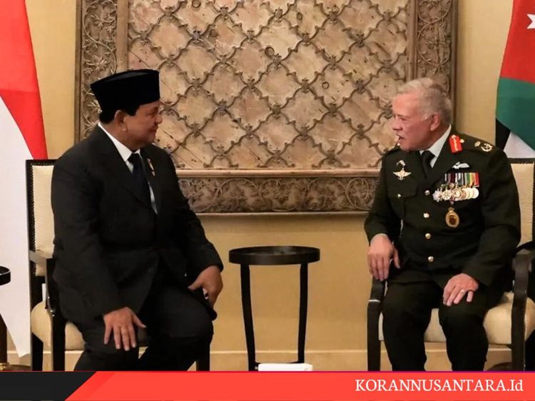 Prabowo Temui Raja Yordania bahas Krisis Kemanusian
