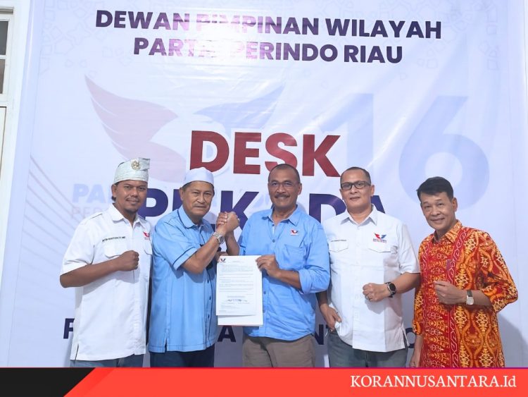 Partai Perindo Beri Surat Tugas ke Abah SU untuk Maju jadi Calon Bupati Inhil
