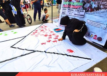 RMP Gelar Aksi Bela Palestina Di CFD Makassar