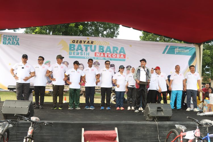 Polres Batu Bara Bersama FORKOPIMDA dan Masyarakat Batu Bara “Kompak” Deklarasikan Perang Dengan Narkoba