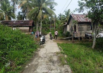 Jalan Setapak Yang Ada Dusun II Dan Dusun III Desa Sei Lunang Hancur Karena Kendaraan Pengusaha Belacan