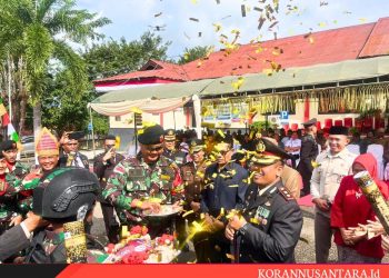 Berikan Kejutan, Satgas Yonkav 6/Naga Karimata Ikut Meriahkan HUT Bhayangkara