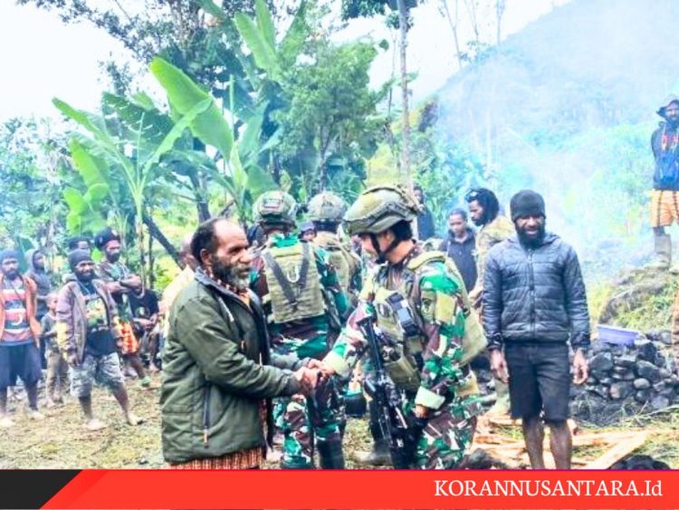 Inisiatif Gerakan Imanuel Satgas TNI Bawa Dampak Positif di Mbuwa