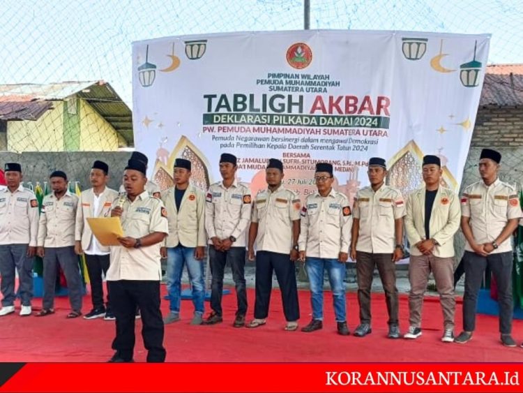 PW Pemuda Muhammadiyah Sumut Deklarasi Pilkada Damai 2024