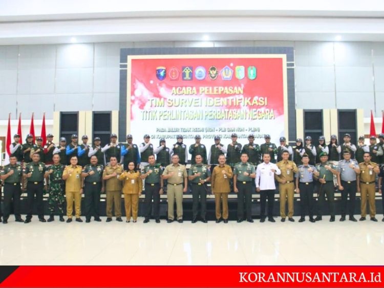Identifikasi Perlintasan Perbatasan Negara, Pangdam XII/Tpr Bersama Deputi BNPP Berangkatkan Tim Survei Ke Wilayah Sintang