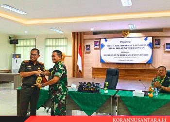 Kegiatan Pasis Di Kodim 0621/Kab.Bogor (KKL Studi Wilhan) Pasis Dikreg LXIV Seskoad TA. 2024 Mengunjungi Instansi Di Kab. Bogor
