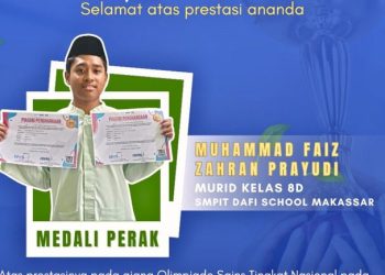 Murid SMPIT Darul Fikri Makassar Raih Medali Perak Di Olimpiade Sains Tingkat Nasional