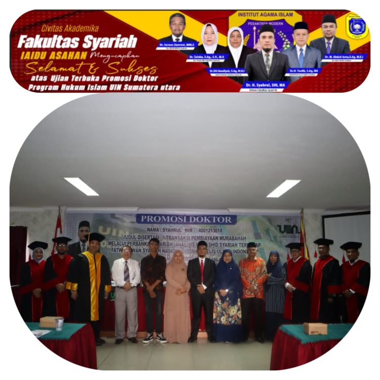IAIDU Asahan Sambut 6 Dosen Tetap Fakultas Syariah yang Raih Gelar Doktor Dari UIN Sumatera Utara