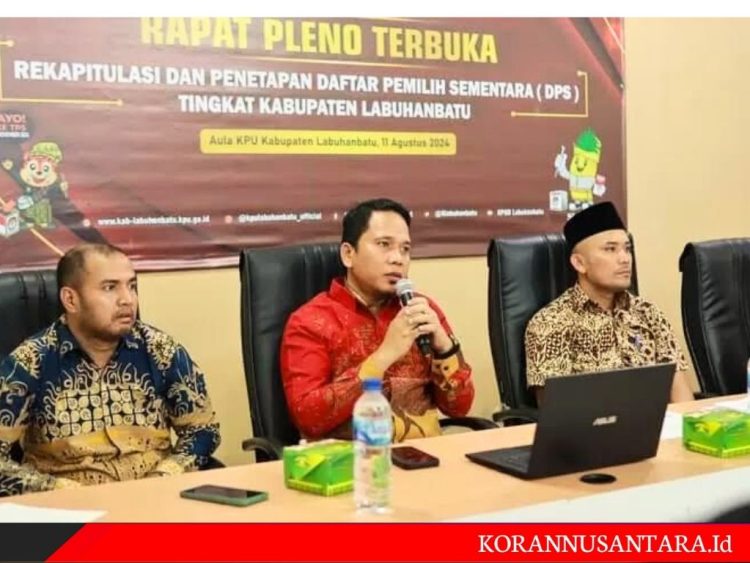 Pilkada 2024: KPU Labuhanbatu Gelar Rapat Pleno Penetapan DPS