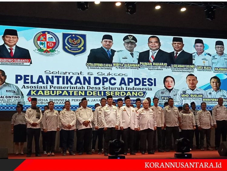 DPC APDESI Deli Serdang Resmi Dilantik, Wamendes Hadir
