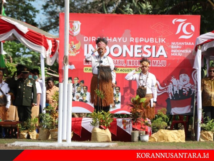 Pada Upacara Hut RI, Kepala BPSDM Kemendagri Dorong Peningkatan Nilai Produk Masyarakat Perbatasan
