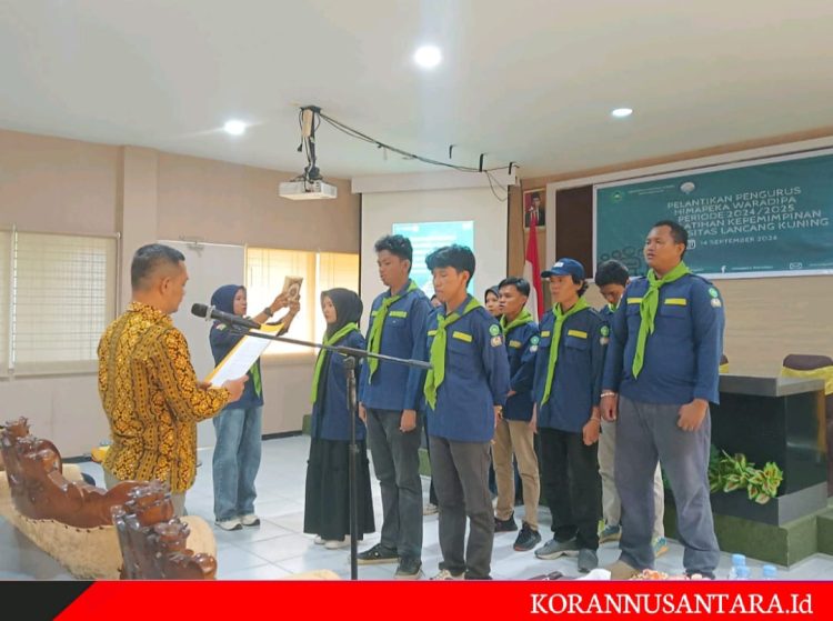 Pelantikan Pengurus Himapeka Waradipa Universitas Lancang Kuning Periode 2024/2025 dan Latihan Kepemimpinan