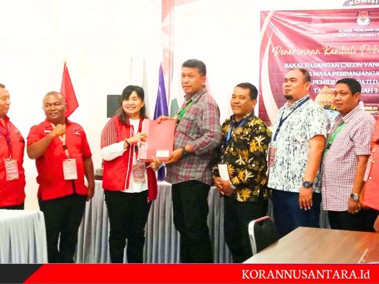 Sempat Ditolak, PDIP-Buruh Resmi Daftarkan Masinton-Mahmud ke KPU Tapteng