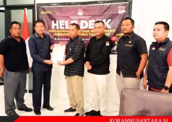 PDIP Labura Resmi Serahkan Berkas Pencalonan Rizal-Darno ke KPU Labura