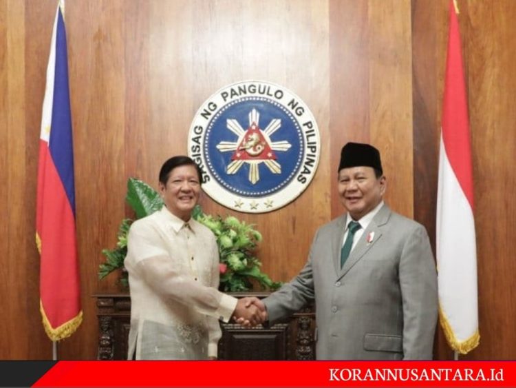 Prabowo Temui Presiden Filipina Marcos Jr di Manila