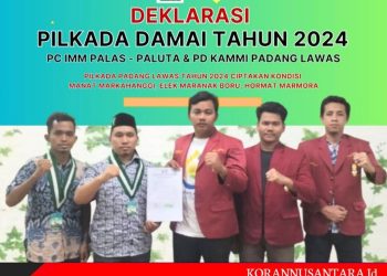 IMM Dan KAMMI Palas Deklarasikan Pilkada Damai Tahun 2024