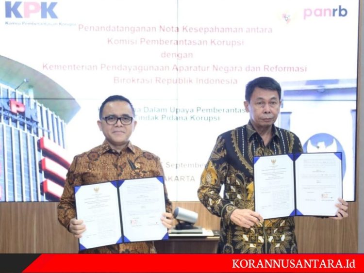 MoU KemenPANRB dengan KPK Perkuat Sistem Pemerintahan