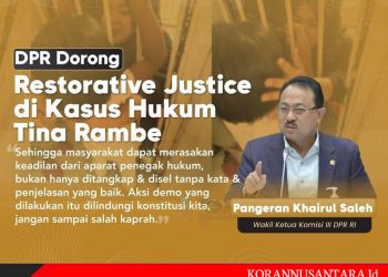 Komisi III DPR RI: Minta APH Lakukan Restorative Justice Terhadap Tina Rambe