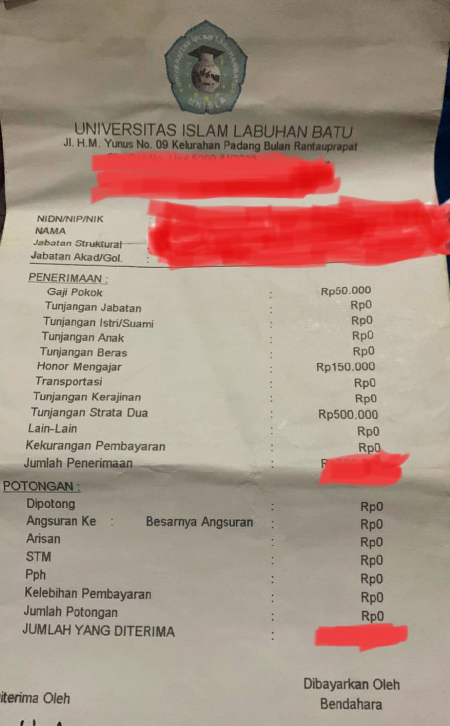 7 Bulan Tidak Membayar