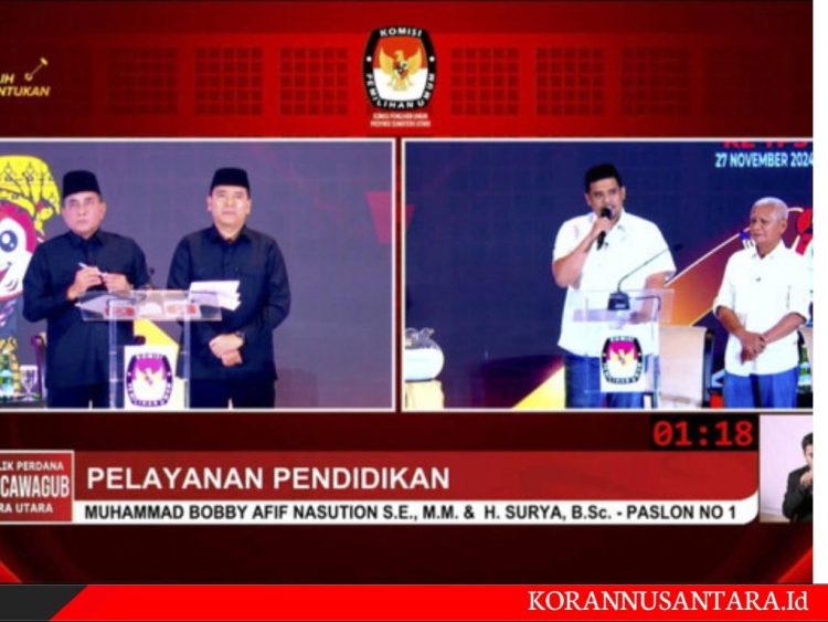 Debat Perdana, Ketua ISARAH Sumut: Edy-Hasan Lebih Menguasai dan Bobby-Surya Dinilai Lemah