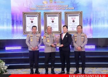 Assesment Center Polri Raih Penghargaan 3 Rekor Muri
