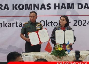 TNI dan Komnas HAM Teken MoU soal Perlindungan HAM Dilingkungan TNI