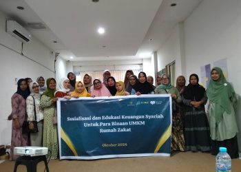 Dukung Bulan Keuangan dan Ekonomi Syariah, Rumah Zakat Gelar Sosialisasi dan Edukasi Keuangan Syariah ke UMKM Binaan