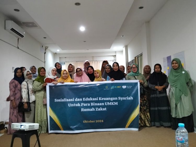 Dukung Bulan Keuangan dan Ekonomi Syariah, Rumah Zakat Gelar Sosialisasi dan Edukasi Keuangan Syariah ke UMKM Binaan