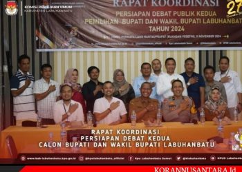Pilkada 2024: KPU Labuhanbatu Gelar Rakor Persiapan Debat Publik