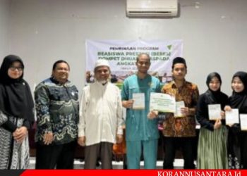 Salurkan Beasiswa Prestasi bagi Mahasiswa di Sumut, Ini Pesan Ketua Yayasan DD Waspada M Nuh