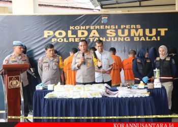 Polres Tanjungbalai Ungkap Kasus Narkoba 30 Bungkus dan Pumusnahan Narkotika Jenis Kokain, Pil Ekstasi dan Sabu