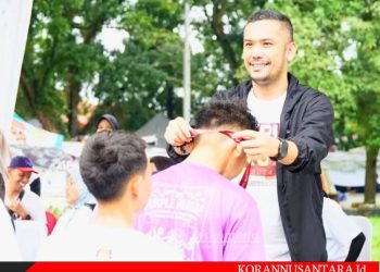 Masuki Masa Tenang Pilkada, KPU Labuhanbatu Gelar Fun Run dan Senam Sehat bersama Warga