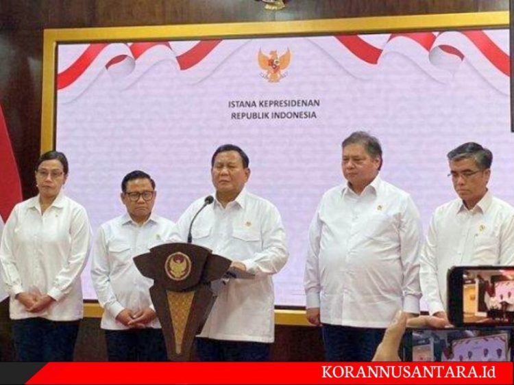 Prabowo Umumkan Anggaran Makan Bergizi Gratis Rp.10.000 Per Anak