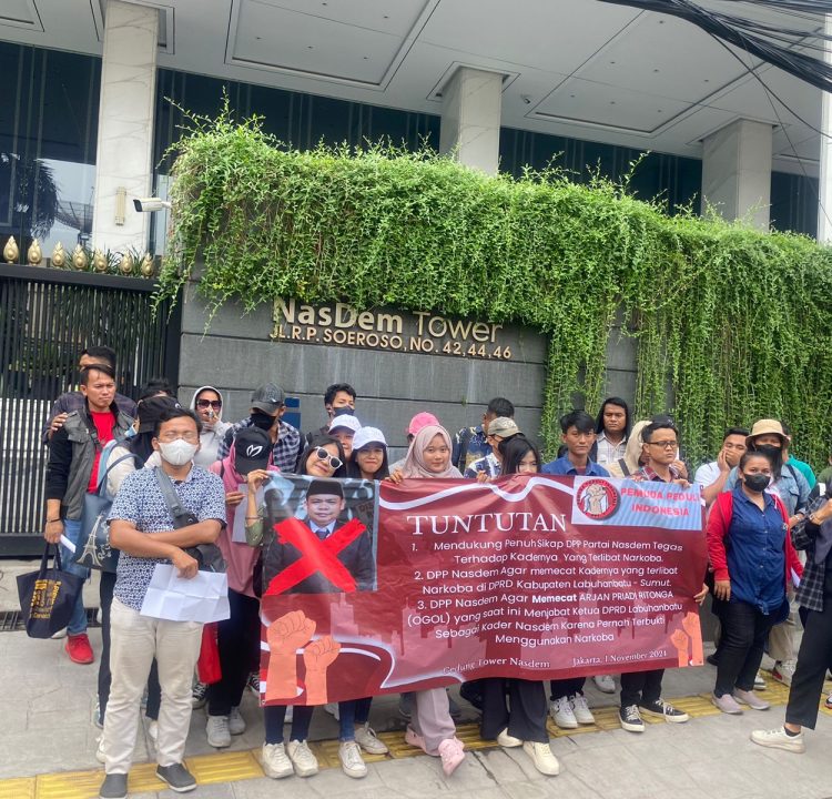 Ketua DPRD Labuhanbatu Diunjuk Rasa di Nasdem Tower Jakarta