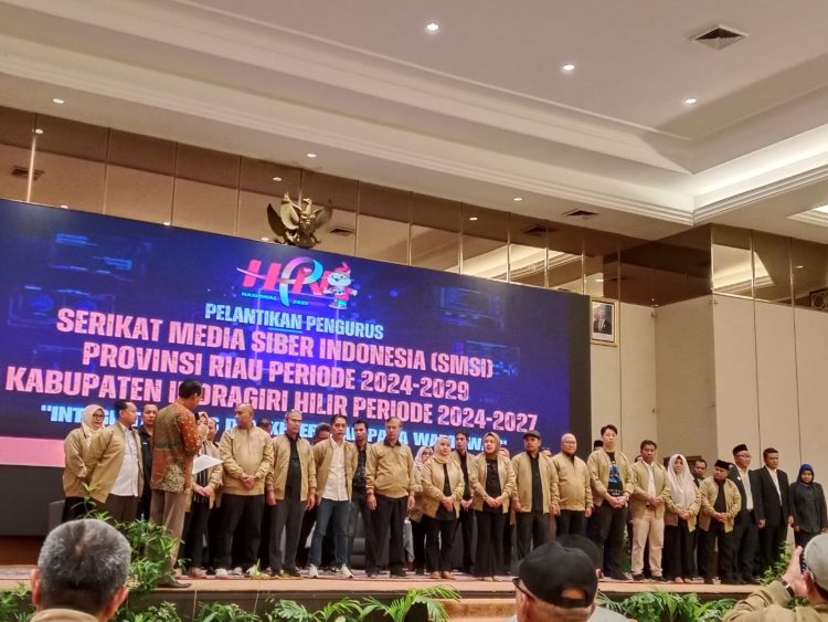 Pelantikan Pengurus Serikat Media Siber Indonesia (SMSI) Provinsi Riau Periode 2024-2029 dinahkodai Luna Agustin